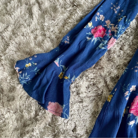 Lulu’s Ruffle Floral Wrap Dress Size Small - Picture 6 of 6